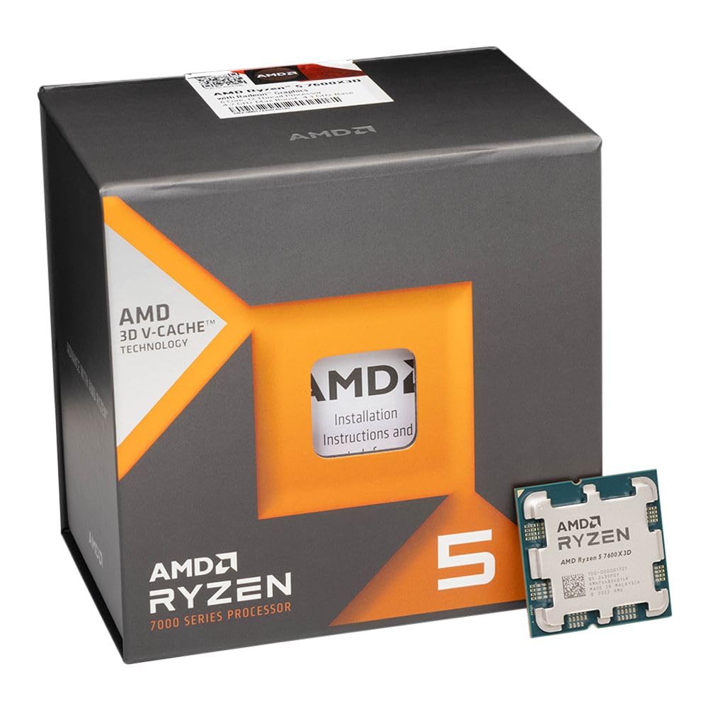 AMD RYZEN 5 7600X3D Raphael AM5 4.1GHZ 6-CORE Boxed Processor - HEATSINK NOT Included - Image 3