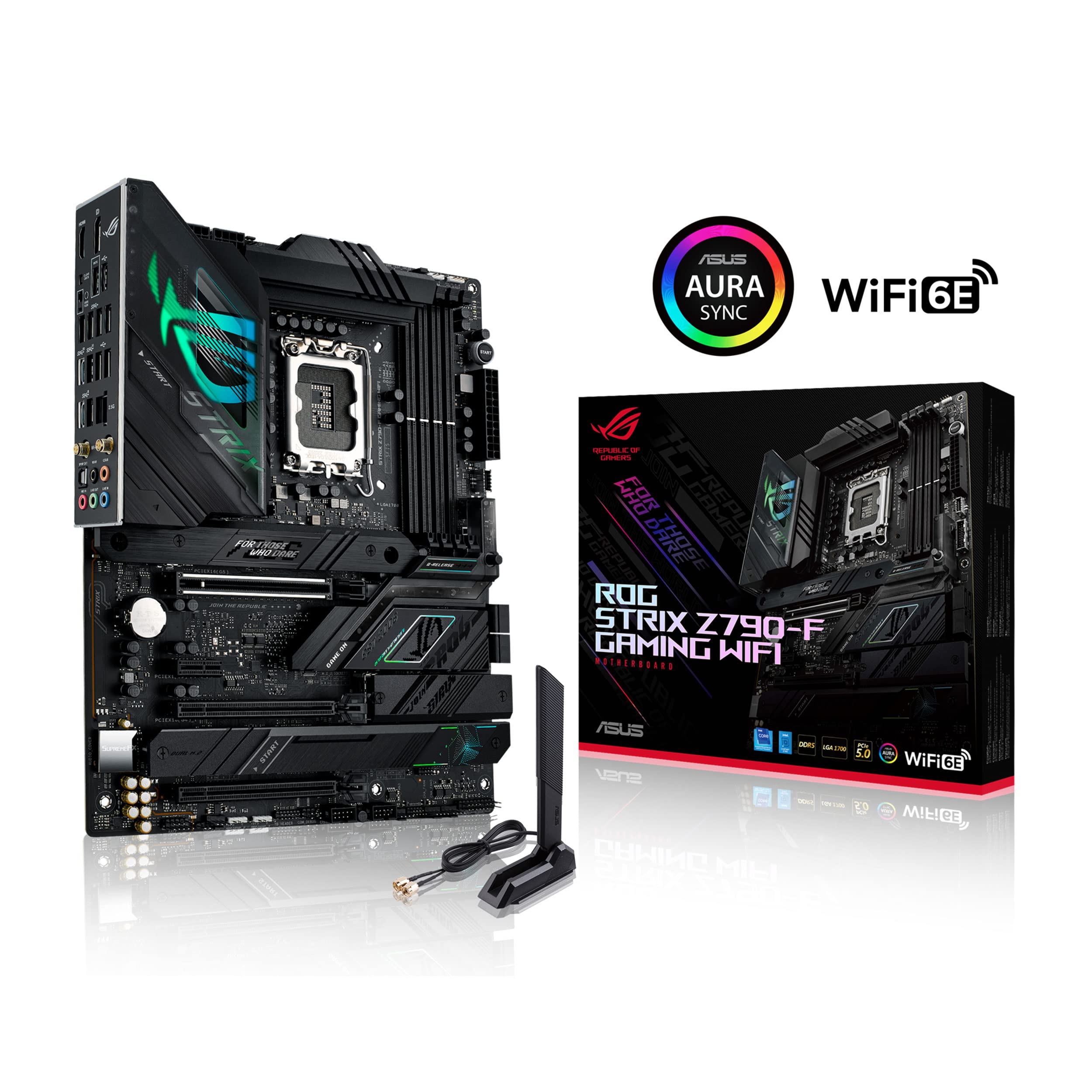 ASUS ROG Strix Z790-F Gaming WiFi 6E LGA 1700(Intel 14th&13th &12th Gen) ATX Gaming Motherboard(16 + 1 Power Stages,DDR5,Four M.2 Slots, PCIe 5.0,WiFi 6E,USB 3.2 Gen 2x2 Type-C with PD 3.0 up to 30W) - Image 6