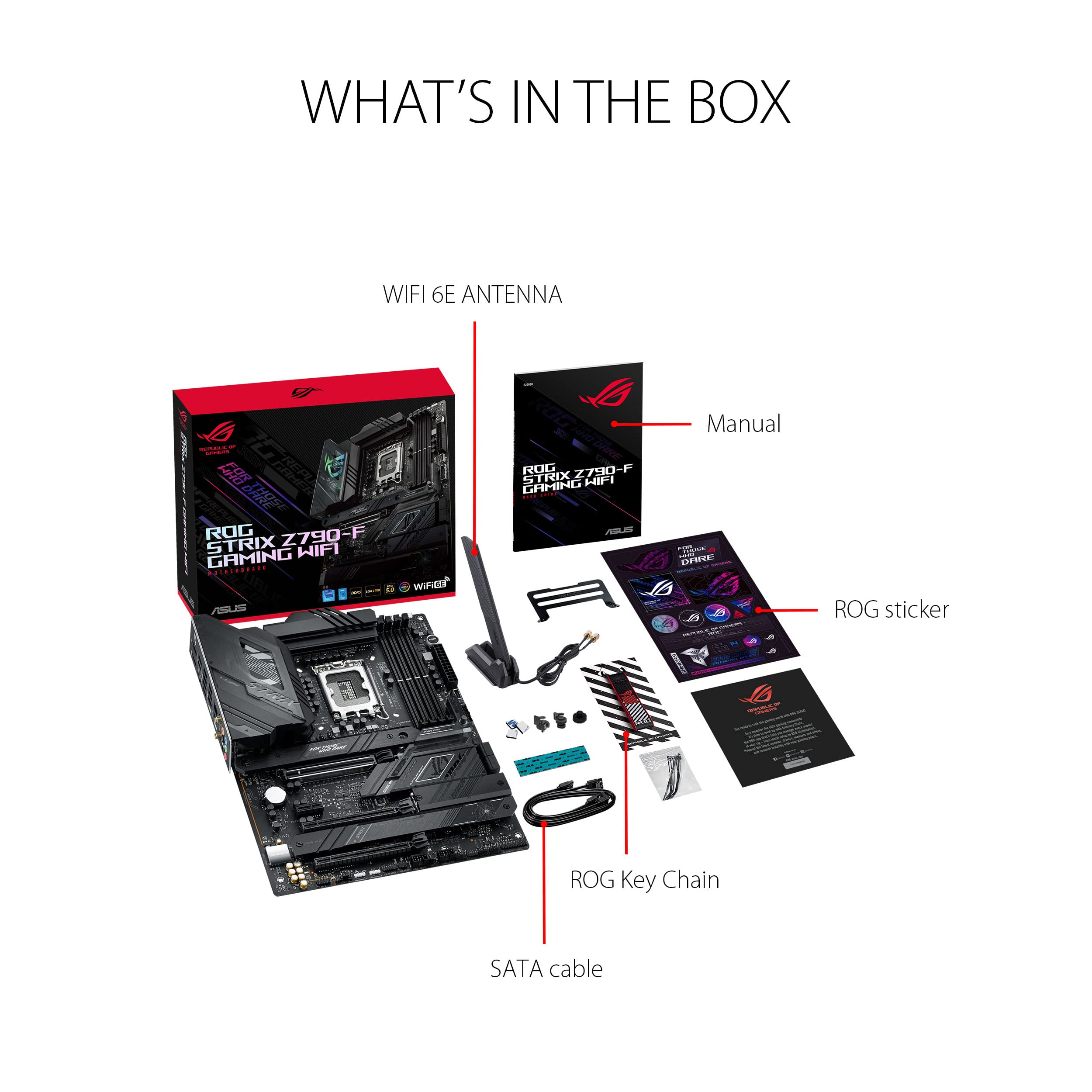 ASUS ROG Strix Z790-F Gaming WiFi 6E LGA 1700(Intel 14th&13th &12th Gen) ATX Gaming Motherboard(16 + 1 Power Stages,DDR5,Four M.2 Slots, PCIe 5.0,WiFi 6E,USB 3.2 Gen 2x2 Type-C with PD 3.0 up to 30W) - Image 7