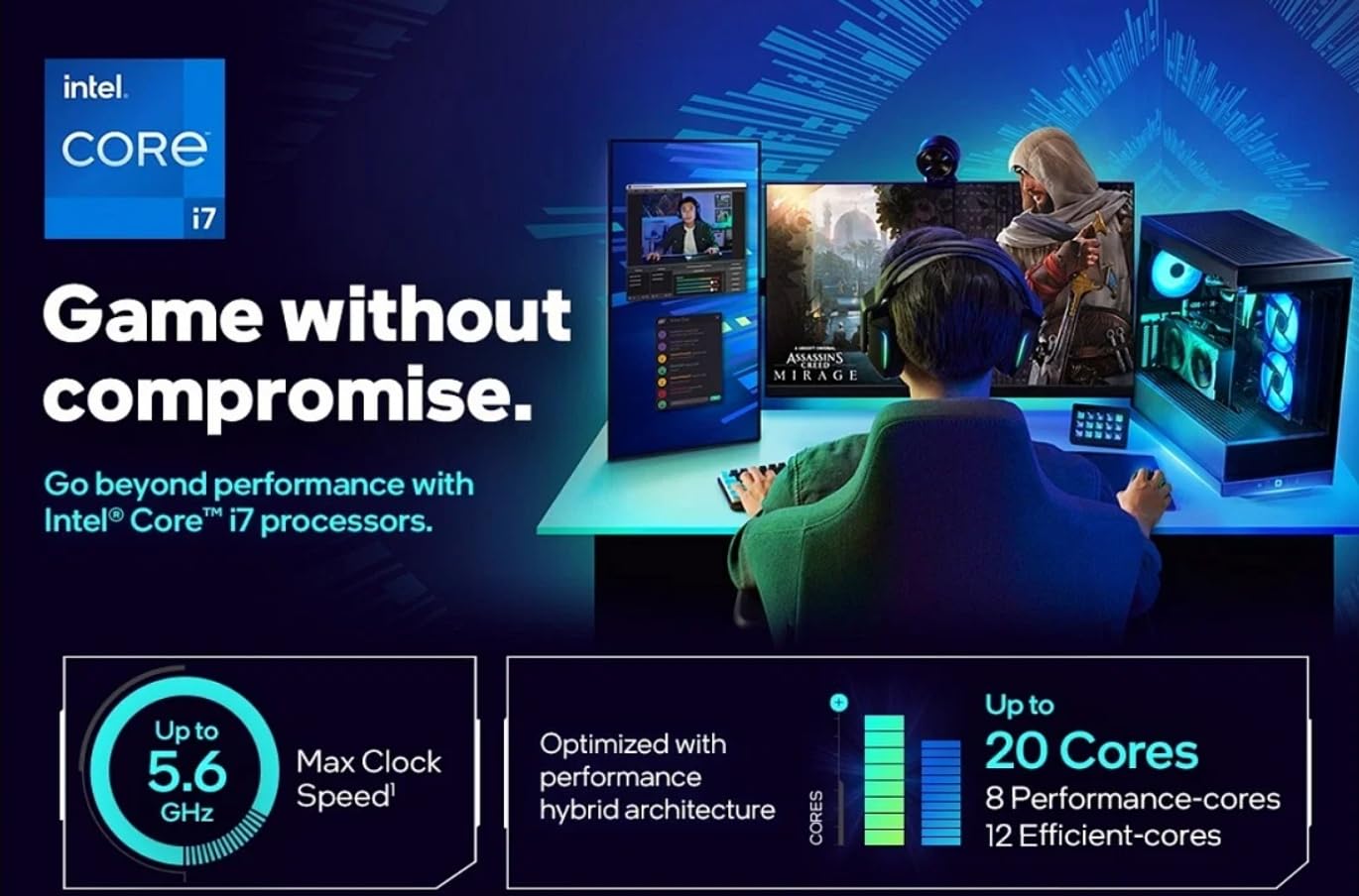 INLAND by Micro Center CPU Motherboard Intel i7-14700K 14th Gen 20-Cores LGA 1700 Desktop Processor with ASUS Z790 Gaming WIFI7 ATX Motherboard - Image 5