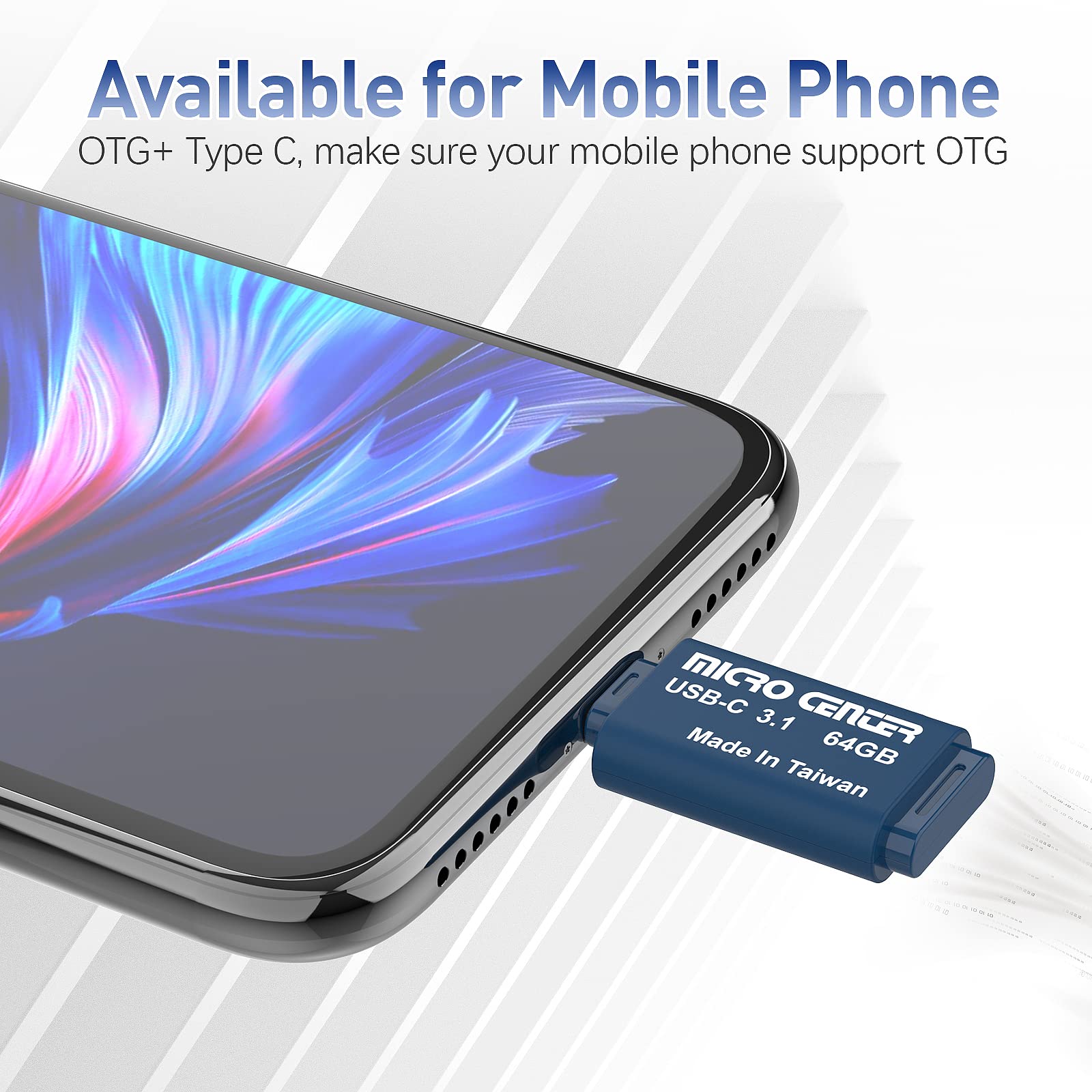 INLAND Micro Center Super Speed 2 Pack 64GB Type-C USB 3.0/USB 3.1 Gen 1 Mini Flash Drive Memory Stick Thumb Drive - Image 6