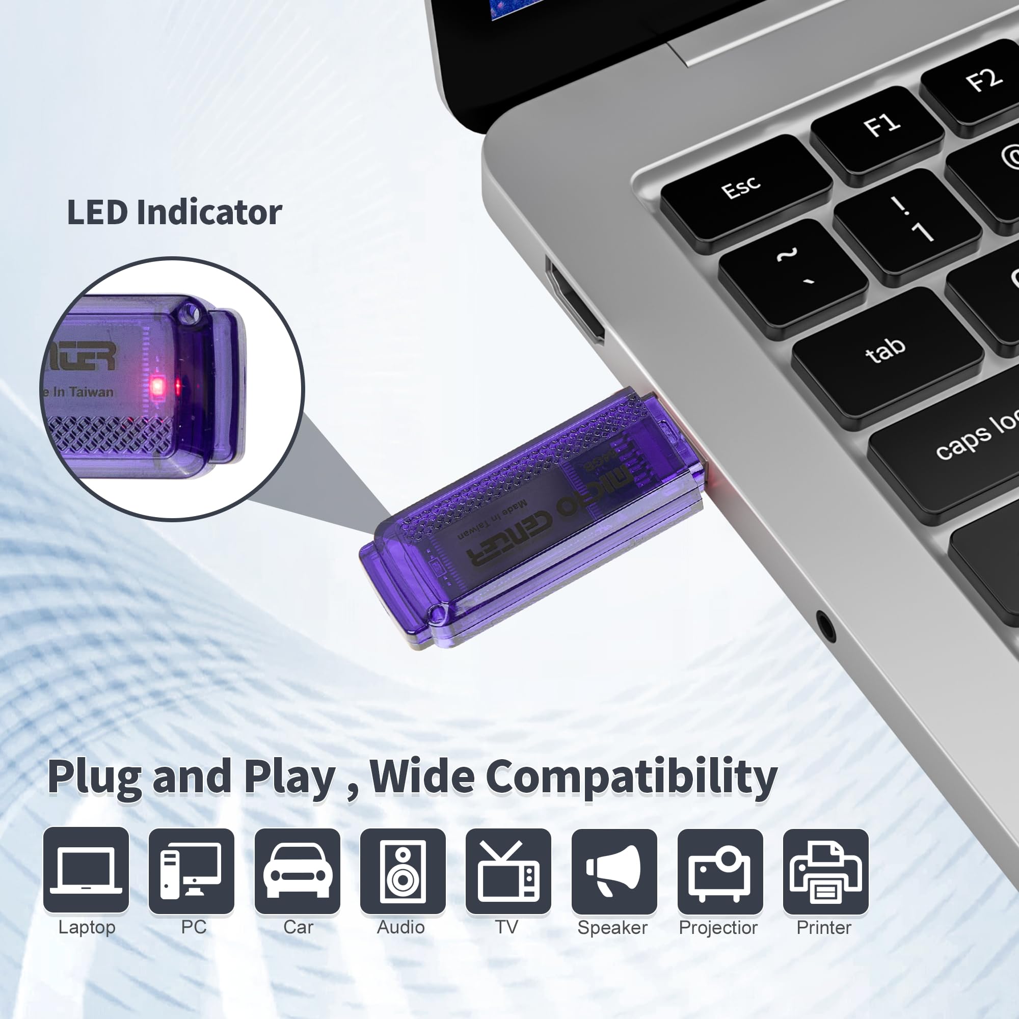 INLAND Micro Center Super Speed 64GB 2-Pack Ultra Flash Drive USB 3.0/USB 3.1 Gen1 Memory Stick with Keychain Thumb Drive Photo Stick Jump Drive - Image 5