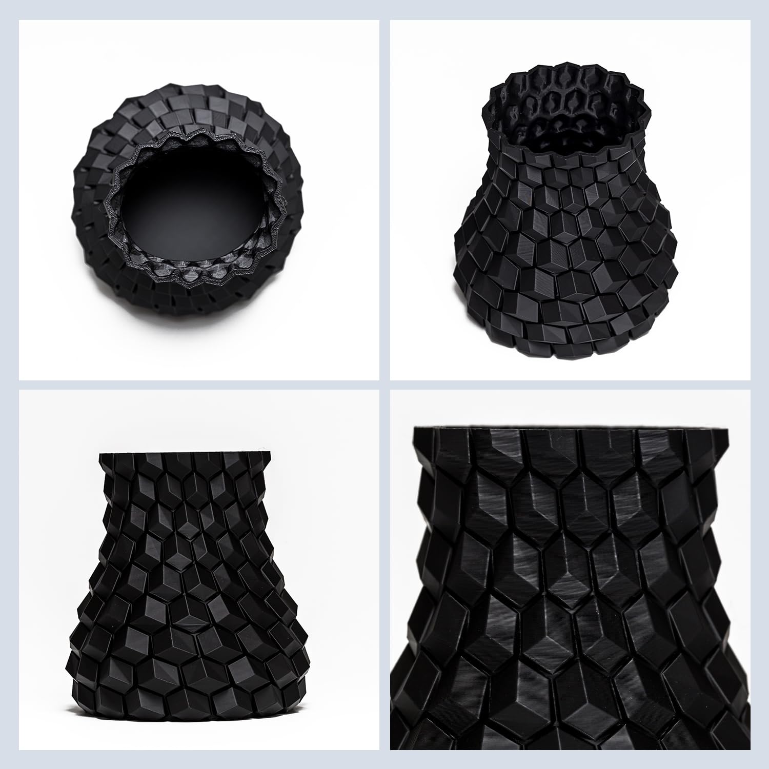 Inland PLA Filament 1.75mm Black 1KG, 3D Printer Filament Dimensional Accuracy +/- 0.02mm, 1kg Spool (2.2lbs) Fits Most FDM 3D Printers (Coal Black, 1 Pack) - Image 3