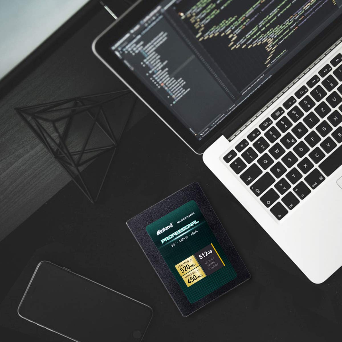 INLAND Professional 512GB SSD 3D TLC NAND SATA III 6Gb/s 2.5" 7mm Internal Solid State Drive (512GB) - Image 7