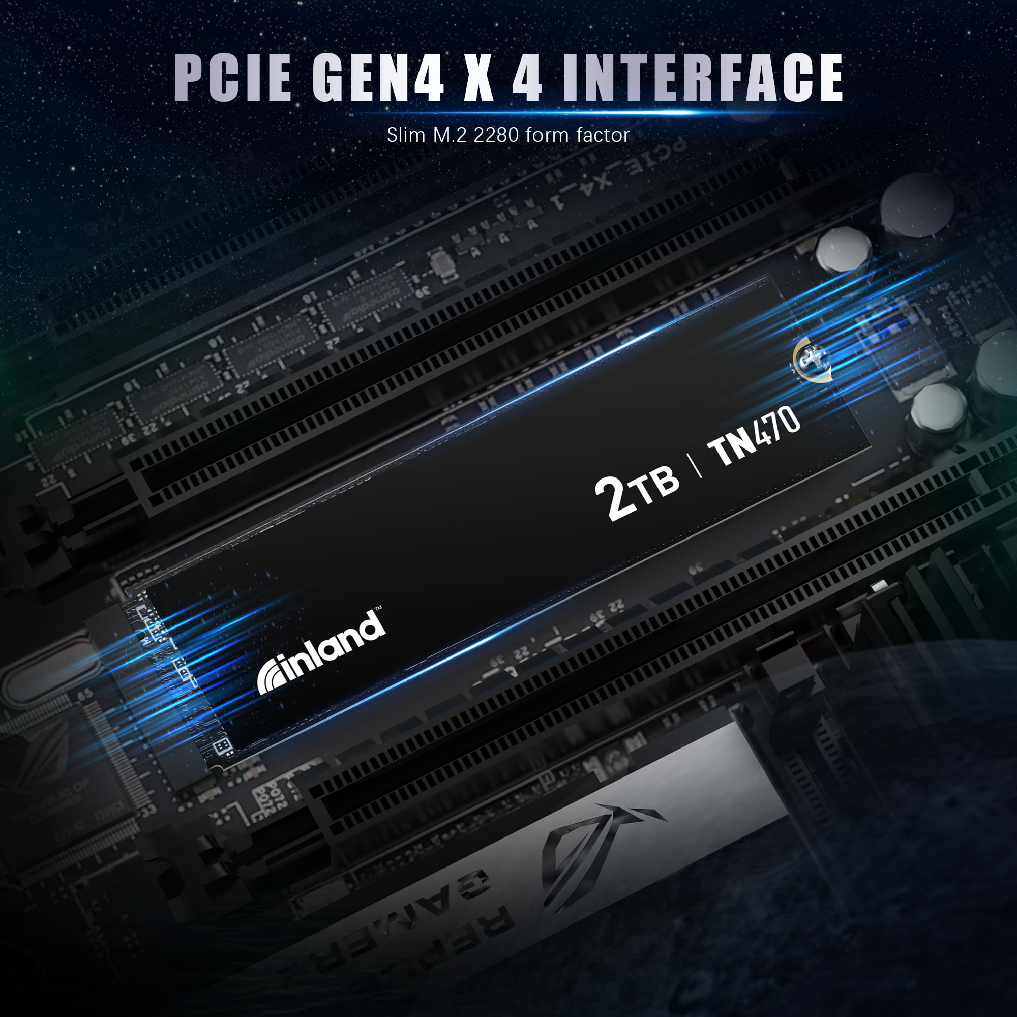 INLAND TN470 SSD 2TB Gen4 NVMe M.2 Internal Gaming Solid State Drive, Up to 7,200MB/s, Storage and Memory for Laptop & PC Desktop - Image 6