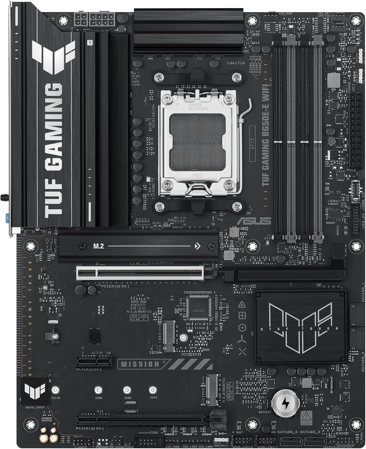 MICRO CENTER AMD Ryzen 5 7600X CPU Processor Bundle with ASUS TUF Gaming B650E-E WiFi AM5 ATX Motherboard (DDR5, PCIe 5.0 Ready, 3X M.2, Wi-Fi 6E, USB 20Gbps Type-C) - Image 4