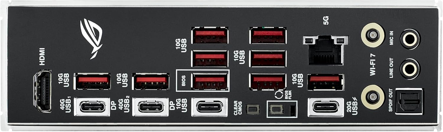 Micro Center AMD Ryzen 9 9900X CPU Processor with ASUS ROG Strix X870E-E Gaming WiFi X870 ATX Motherboard (18+2+2 Power Stages, WiFi 7, 5X M.2, PCIe 5.0, USB4) - Image 8