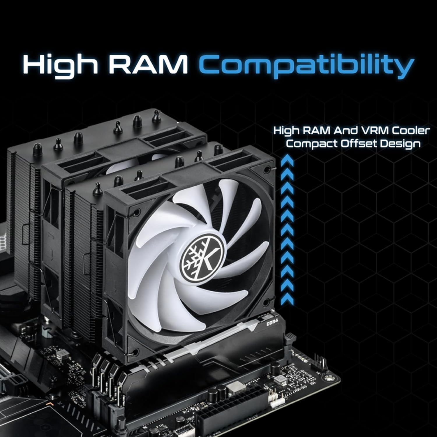 MICRO CENTER CPU Air Coolor Combo - AMD Ryzen 5 7600X CPU Processor with KINGCOOL Iron Wind 120mm ARGB CPU Air Cooler - Image 5