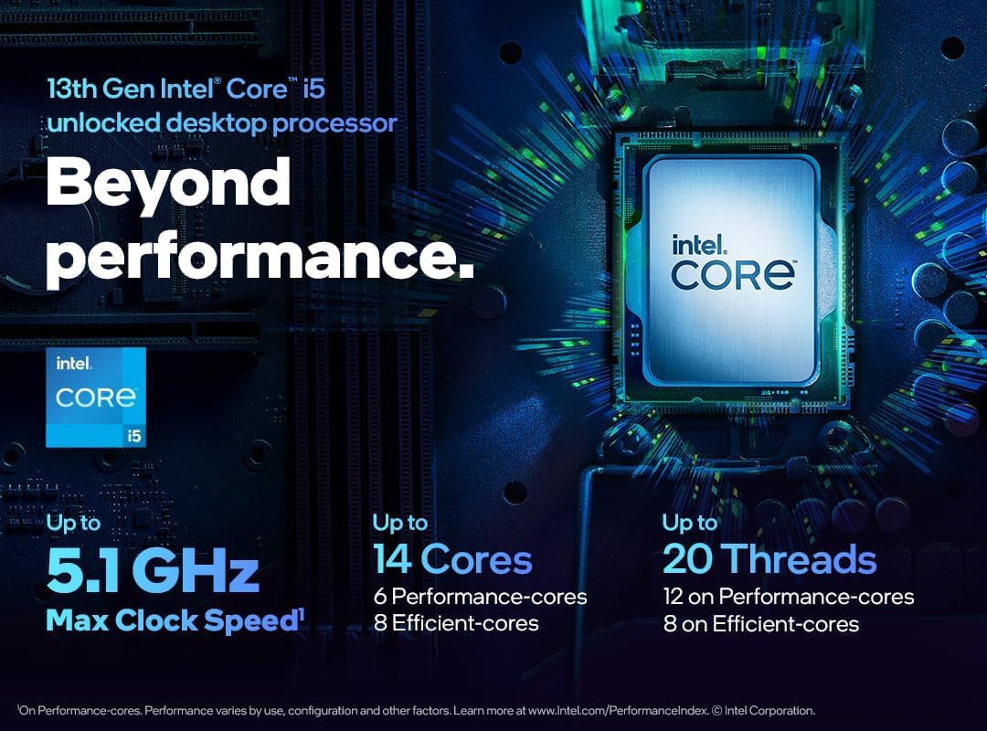 Micro Center Intel Core i5-13600K 14 (6P+8E) Cores up to 5.3 GHz Unlocked Desktop Processor with Integrated Intel UHD Graphics 770 Bundle with ASUS Prime Z790-P WiFi DDR5 ATX Gaming Motherboard - Image 3