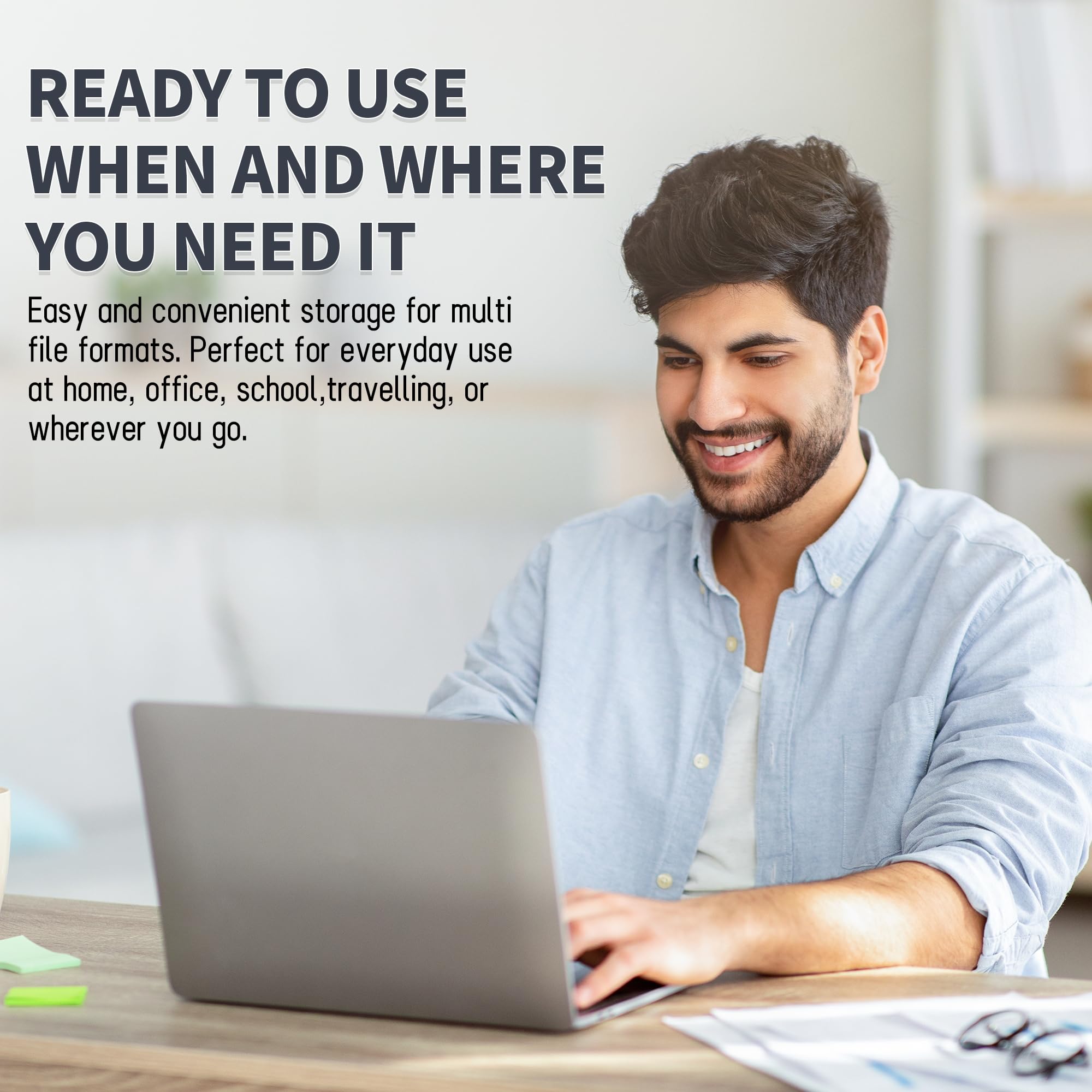 INLAND Micro Center Super Speed 64GB 2-Pack Ultra Flash Drive USB 3.0/USB 3.1 Gen1 Memory Stick with Keychain Thumb Drive Photo Stick Jump Drive - Image 7